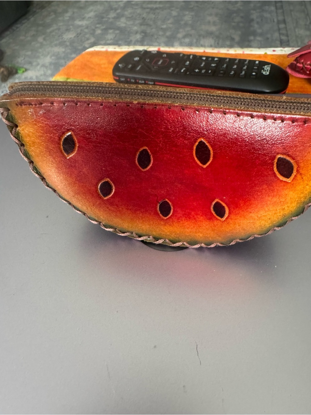 Leather Watermelon coin purse